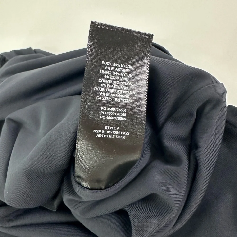 Aritzia Babaton Black Long Sleeve Bodysuit with Square Neckline Size 2XS (XXS) - Picture 6 of 16